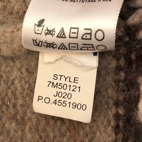 Lucky Brand Wool Blend Full Zip Southwestern Sweater Jacket Small - Picture 9 of 16